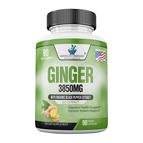 American Standard Supplements Organic Ginger Root Capsules Cover