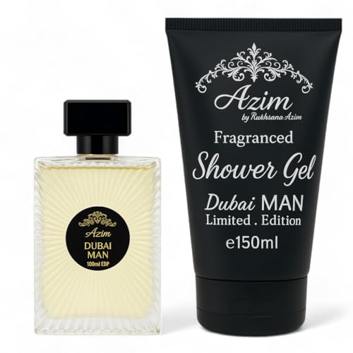 Azim Dubai Man eau de parfum 100 ml longue durée à l'oud et aux épices pour homme moderne