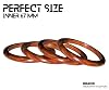 Handmade 4 Pieces Full Round Natural Brown Wooden Bangles – Handmade Jewelry for Women #1