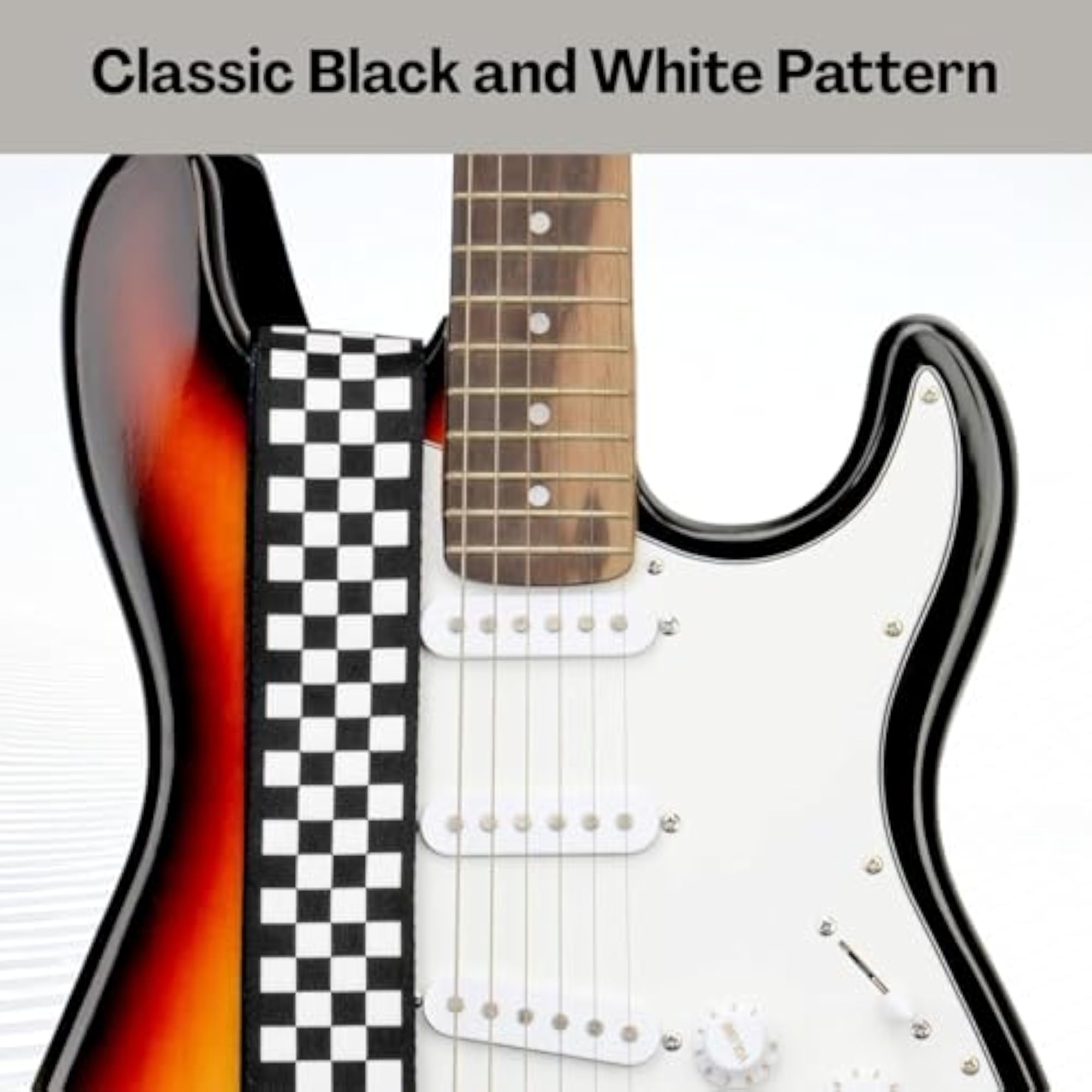 Check Pattern Guitar Accessories, Adjustable Guitar Strap
