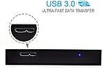 HWAYO 2.5'' HDD 750GB Ultra Slim Portable External Hard Drive USB3.0 Storage for Xbox One Console, PC, Laptop, MacBook (Silver)