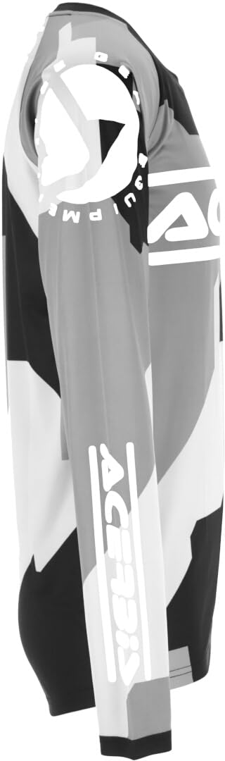 Acerbis MX Linear Sumbawa Maglia da motocross, nero/grigio, XL