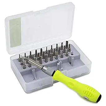 E-ROYAL SHOP Screwdriver Sets 32 In 1 For Tool Kit With Flexible Extension Bar & Organizer Case For Laptop, Computer, Phone, Iphone, Electronic Repair, Multi