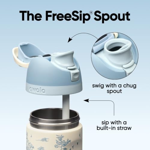 Owala FreeSip Stainless Steel Water Bottle 24 oz Toile Be Home - image 2