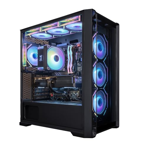 Image of NOVA Gaming PC Desktop Computer, Intel Core Ultra 9 285k, GeForce RTX 5070 TI 16GB, 32GB DDR5, 4TB SSD, 360 LCD Liquid Cooler, Windows 11 Home, RGB Lighting, Ready to Use