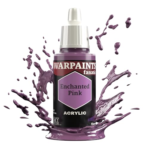 The Army Painter Pinks & Purples Warpaints, colori acrilici Fanatic, 18 ml, colore: rosa incantato