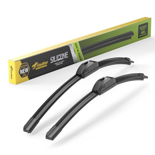 Image of Raidbee 24 inch and 21 inch Silicone Windshield Wiper blades Replacement for | Dodge Charger Chrysler 300 2011-2020 Mitsubishi Outlander 2007-2023 Chevrolet Camaro 2010-2014 Nissan TITAN 2017-2024 Oem