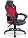 Fauteuil Fauteuil de bureau ergonomique Ordinateur Fauteuil pivotant appui-tête relevable Gaming Chaise-fixe Accoudoirs Roulettes Roues Chaise tabouret