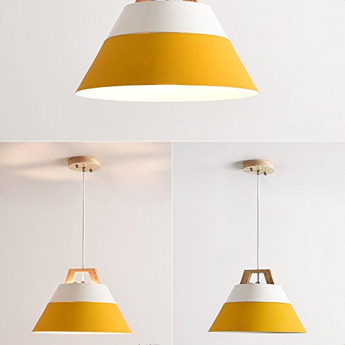 Lustre suspension moderne E27 plafonnier contrasté cuisine salon bar