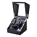 ClearloveWL Caja para Relojes, Fuente de alimentación USB LED Retroiluminado Mecánico Reloj de bobinado Caja de bobinado Coctelera Mini Posición Dual Reloj Winder Holder Organizador de Almacenamiento