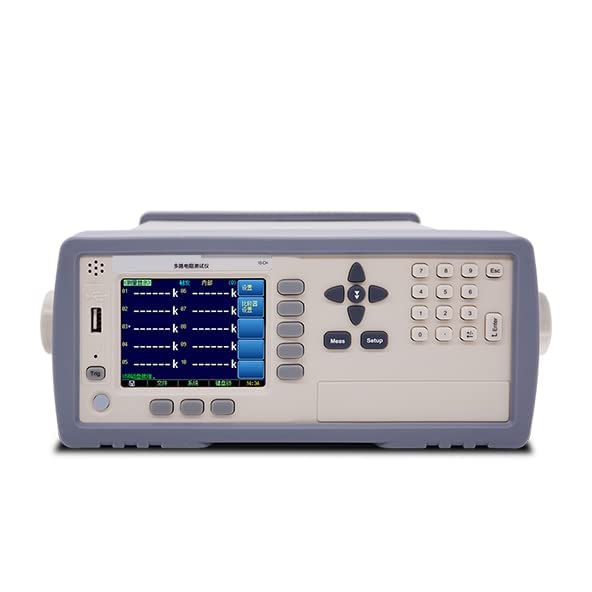 Multi-Channel Resistance Meter Tester DC Resistance Measurenment with Measuring Range 1μΩ to 30KΩ 10 Channel ARM Microprocessors Controll for Motors Coil,Etc
