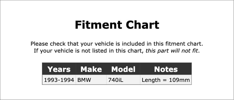 Engine Coolant Level Sensor Compatible With BMW 740iL 1994 1993 P-3975961