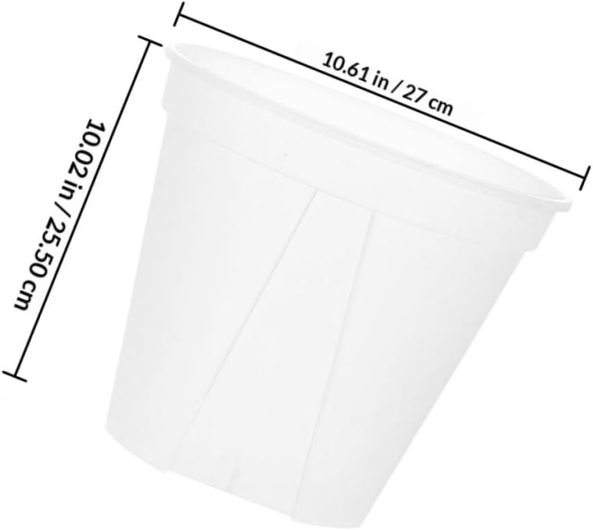 DECHOUS 4pcs Plastic Plant Nursery Pots for Garden Flowers Planter, 27cm Round Root Control Gardening Pots for Rose and Green Plants