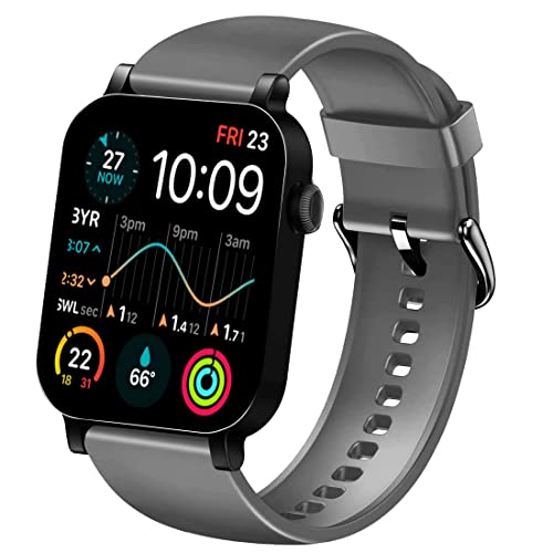 Image of Tokdis MX-1 Pro Bluetooth Calling Smartwatch - 1.69 inch LCD Display, Multiple Watch Faces, Sleep Monitor, Heart & SpO2 Monitoring, Multiple Sports Modes (Grey, MX-2 Pro)