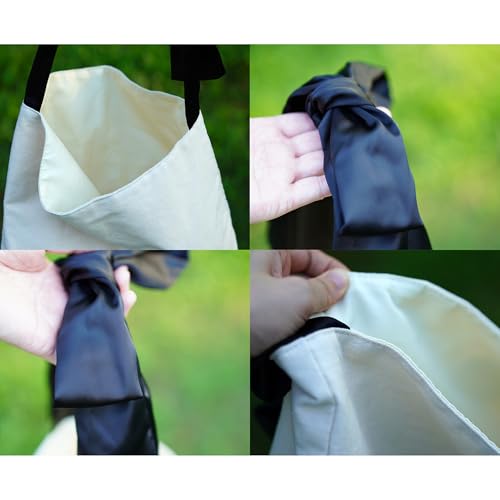 Bolso Tote de Lona Gruesa con Moño Estilo Coqueta miniatura 2