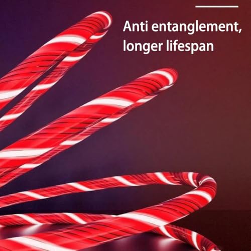 Image of USB A to C Android Data Cable, Red Model Supports Fast Charging and high-Speed Data Transmission, Equipped with LED to Display Current, Compatible with All Type C devices-39 inches Red.
