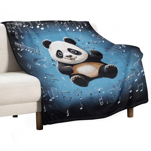 Couverture en molleton pour canapé et lit motif panda - 2