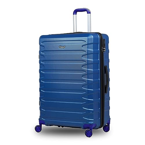 V-Lite Warpath 80 cms Cobalt Blue Check-in Hard Sided Trolley Bag Suitcase Travelling Spinner Luggage with Anti-Theft Zippers & TSA Approved Lock
