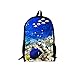 Sac à Dos pour Enfant Fille Garçon, Enhome 3D Imprimé Loisir Sacs à Dos Cartable Sac Scolaires de Ordinateur Portable L?école Voyage Camping Randonnée Pique-Nique (Poisson de mer,42 * 16 * 29 cm)