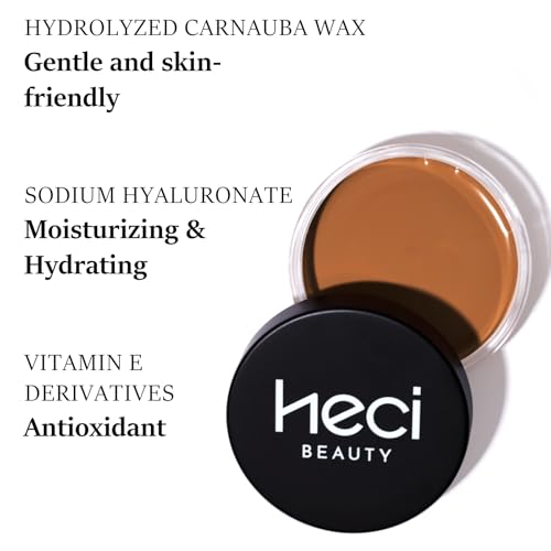HECI BEAUTY Cream Bronzer with Brush, Creamy & Highly Pigmented Formula, Blendable Cream Contour Makeup with a Natural, Matte Finish - Buildable Formula for Shimmer-Free, Medium tan, 0.7 Oz — view 3