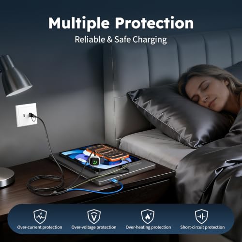 Image of Travel Essentials 4-in-2 Multi Charging Cable with iWatch Charger /2USB-C /IP