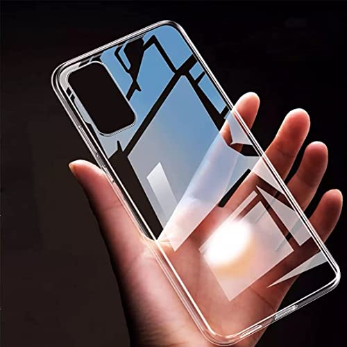 Image of Dashmesh Shopping Transparent Back Cover for Vivo V21e 5G, Soft TPU Clear Case, Shockproof Slim Protective Mobile Cover with Camera Protection