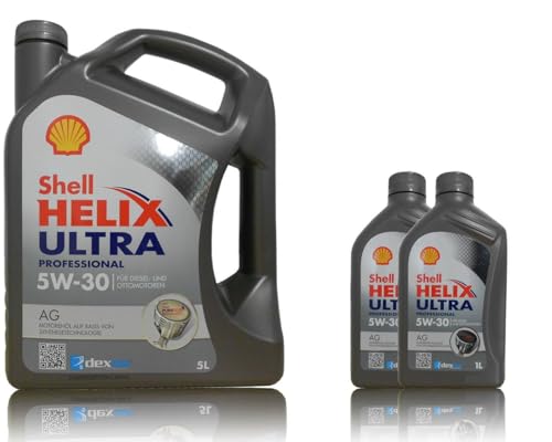 Shell Helix Ultra AG Dexos 2 5W-30 - Aceite para motor (5 + 2 x 1 L)