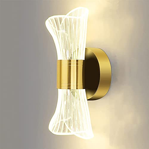 Aplique de pared LED de diseño geométrico en pétalo y acabados acrílicos de alta calidad