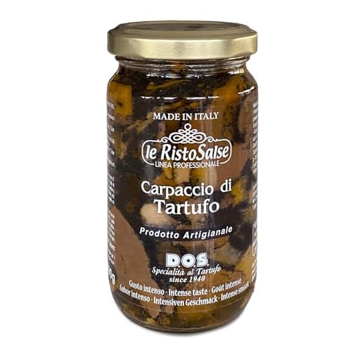 Carpaccio di Tartufo 190g | Tartufo a Fette Pronto all'Uso | Senza Glutine, Artigianale, Made in Italy | Perfetto per Bruschette, Pasta, Carne, Pesce, Uova, Pizza, 190g