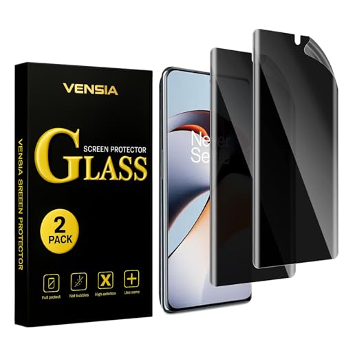 Image of (2 Pack Privacy Screen Protector for OnePlus 11R (6.74″) | Anti-Spy Full Coverage Flexible Film | Fingerprint Unlock Compatible, Bubble-Free, Scratch Resistant