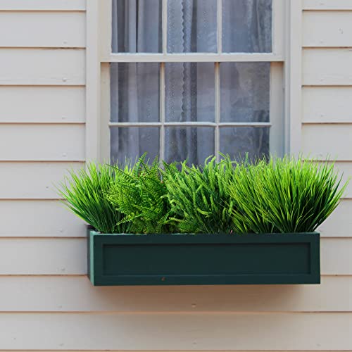 Gormiya 20Pcs Outdoor Artificial Plants, Outside Fake Greenery Wheat Grass Fern Shrubs, No Fade Uv Resistant Faux Plastic Plants For Hanging Basket Pots Window Box Porch Garden (Mixed) #TOP4