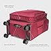 Verage Toledo Softside Expandable Suitcase with Spinner Wheels, Lightweight Luggage with Flashlight, Men and Women,Burgundy, Checked-Large 29-Inch