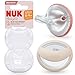 NUK MommyFeel Babyschnuller | 0−9 Monate | stillfreundliche Sauger | BPA-freies Silikon | Blush & Sandstone | 2 Stück