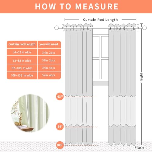 Image of XiDi Star Blackout Sage Green Curtains for Nursery Kid Girls Bedroom Living Room 2 Panels Double Layer Thermal Insulated Star Cut Out Wall Home Decor Grommet Short Window Curtains Kitchen 52x45
