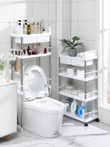 Prateleira Multiuso Organizador Carrinho Com Gaveta Rodinha