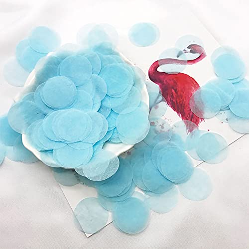 10000 Pieces Tissue Paper Confetti 0.6 Inch Light Blue Confetti Dots For Wedding Birthday Party Baby Shower Table Decor #TOP3