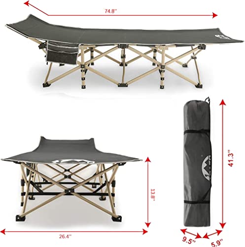 Camping Cot, 450Lbs(Max Load), Portable Folding Outdoor Bed With Carry Bag For Adults Kids, Heavy Duty Cot For Traveling Gear Supplier, Office Nap, Beach Vocation And Home Lounging #TOP5