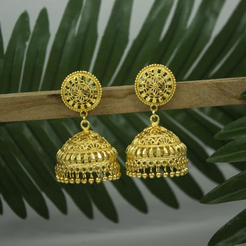 Image of JFL - Jewellery for Less Gold Plated Copper Earrings For Women