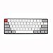 Produktbild PQXOER Mechanische Spieletastatur 60% 61 Tasten NKRO Gateron optische Achse Typ-C-Kabel RGB-Hintergrundbeleuchtung Mechanical Gaming Keyboard Weiß 295x105x45mm Mechanische Gaming Tastatur