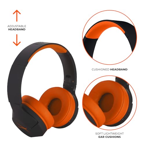 Image of Altec Lansing Kid Safe Noise Cancelling Wireless Headphones 15H Battery, 85dB Volume Limit, Foldable Design Powerful Sound, Active Noise Cancellation Perfect for Kids Ages 7+