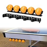 Outus 2 Pack Table Tennis Ball Holder Under Table for Training Self-Adhesive Storage Rack for 40mm+ Balls...