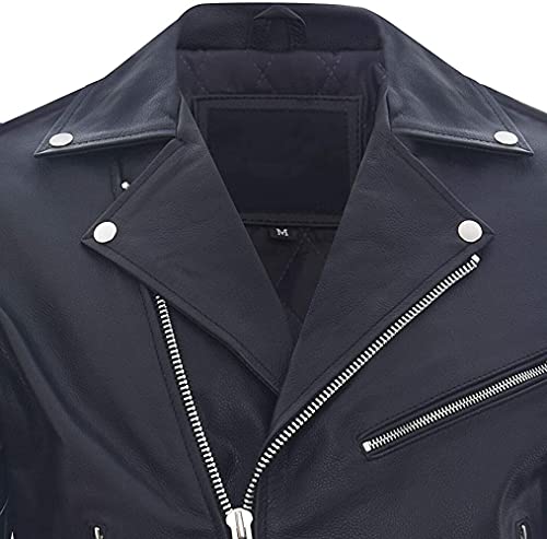 Image of Men Leather Jacket - Lambskin Winter Vintage Motorcycle Biker Jacket, Coat Soft & Stylish Moto Ride & Racing Jacket's