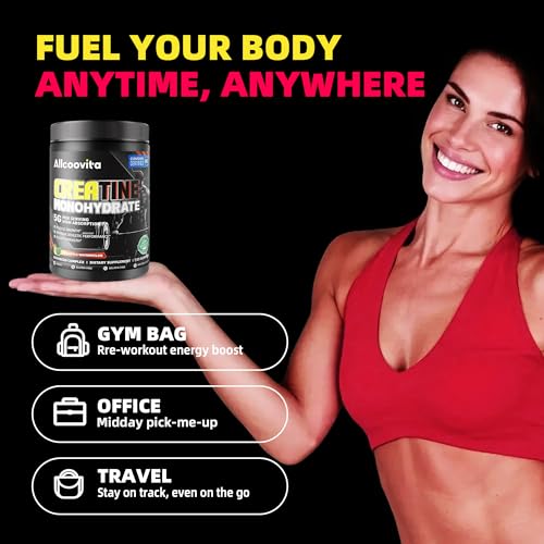 Image of Allcoovita Creatine Monohydrate Gummies for Men & Women. Boost Focus,Strength, and Endurance, Anti-Melting Formula, Vegan, Gluten-Free, Non-GMO,(Pineapple & Watermelon 135 ct)