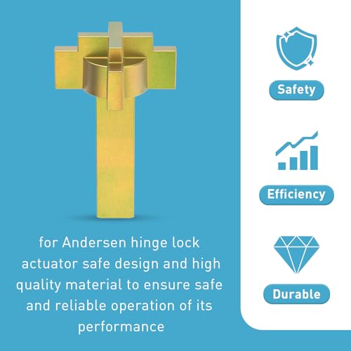 ArrogantF Door Lock Actuator Replacement for Anderson Door 200 400 Series Frenchwood Hinged Patio Door Handle Broken or Twisted Off Lock Axle from 1988 to Present, Part# 2579542