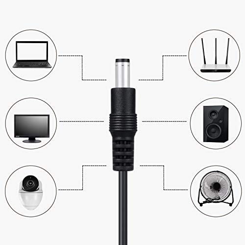 Adaptador de 8 puertos USB a CC de 5V a 12V y cable de alimentación para auriculares 3