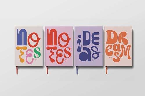Cuaderno rayado A5 Yop & Tom que evita hojas dobladas gracias a su tapa dura arco iris 3