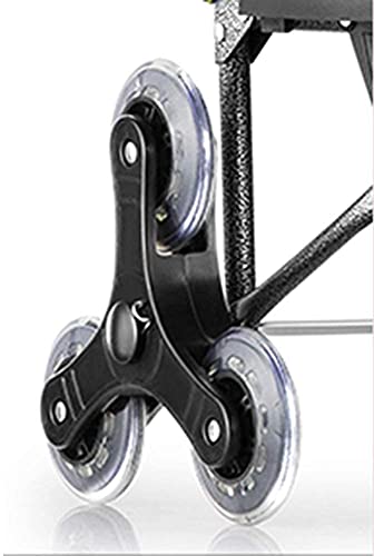 YGB Multifunktions-Einkaufswagen,Küchenaufbewahrungswagen Stahlrahmen Faltbarer wasserdichter Oxford-Stoff Klettern… – Bild 5