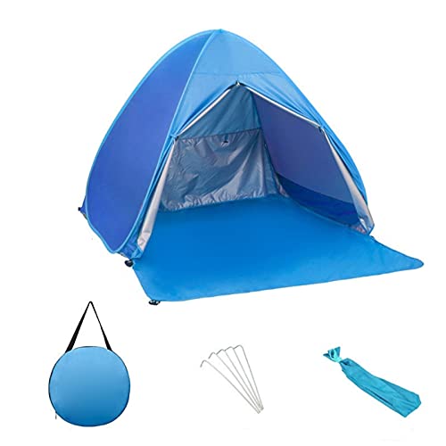 Tente de plage UV UPF 50+ pour 2-3 personnes, abri de soleil portable et imperméable