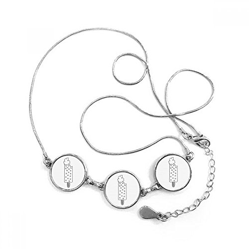 Collier pendentif rond cœur glacé noir et sa chaîne aux finitions soignées d'exception