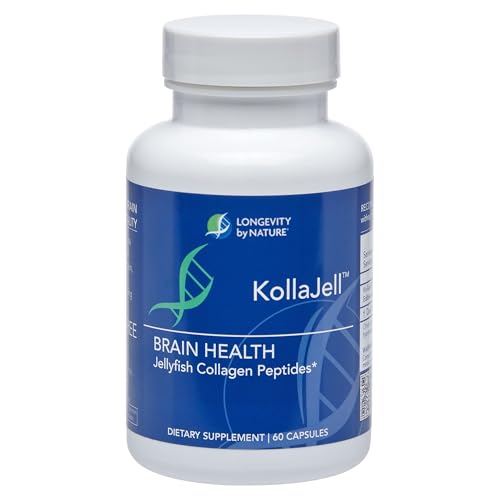 Longevity by Nature, KollaJell Collagen Peptides Brain Supplement, Memory Pills
